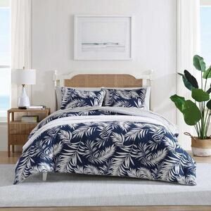 Nautica Marina Navy Leaf Reversible 2-Pc. Comforter Set, Twin
